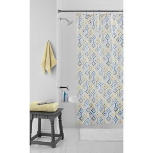 Diamond Shower Curtain Set